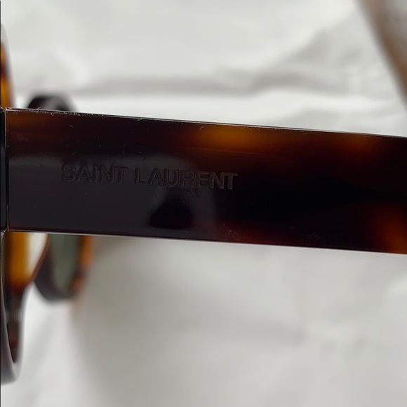 Saint Laurent Round Tortoise Sunglasses - Picture 6 of 8